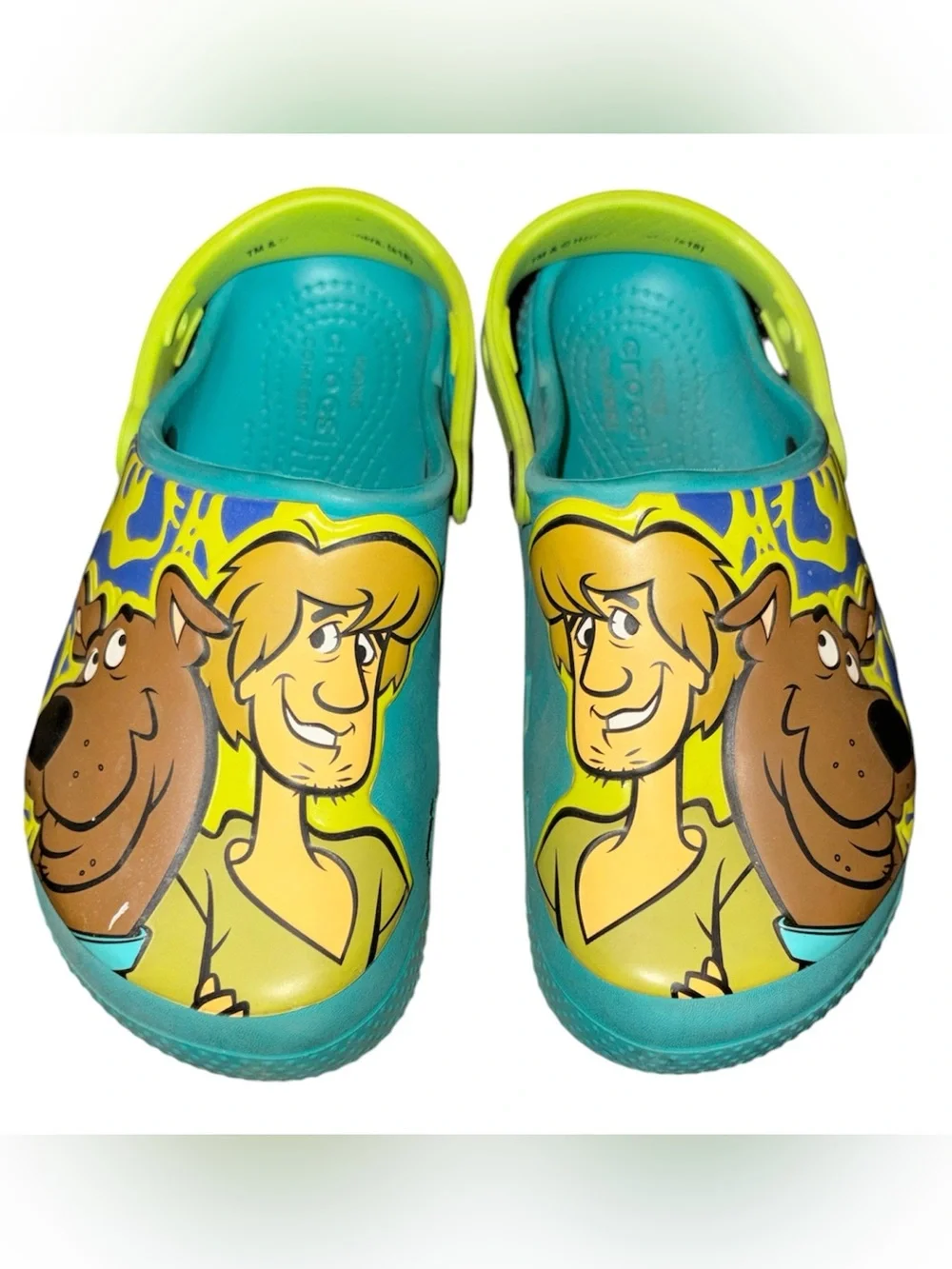 Shaggy + Scooby Doo kids size 1 Crocs